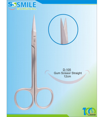 Gum Scissor Straight 12cm
