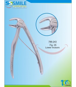 Baby Extracting Forcep Fig. 5 Lower Incisors 