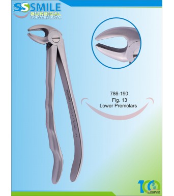 Extracting Forcep Anatomical Handle Fig. 13 Lower Premolars