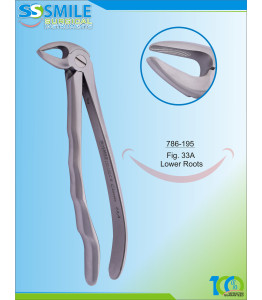 Extracting Forcep Anatomical Handle Fig. 33A Lower Roots