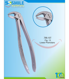 Extracting Forcep English Pattern Fig. 13 Lower Premolars