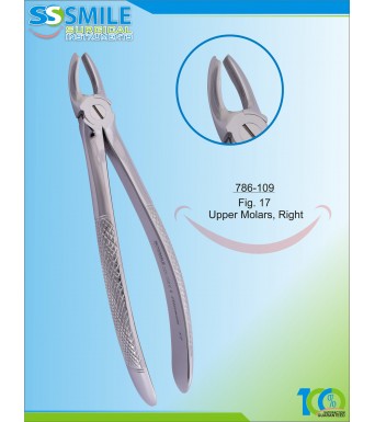 Extracting Forcep English Pattern Fig. 17 Upper Molars, Right