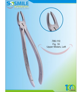 Extracting Forcep English Pattern Fig. 18 Upper Molars, Left