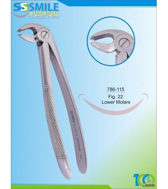 Extracting Forcep English Pattern Fig. 22 Lower Molars