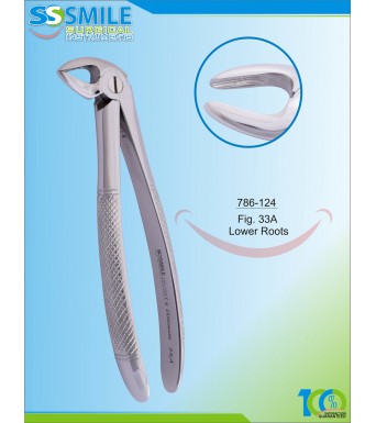 Extracting Forcep English Pattern Fig. 33A Lower Roots