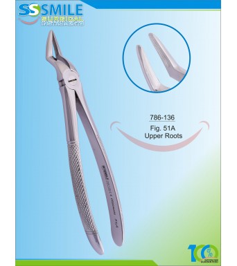 Extracting Forcep English Pattern Fig. 51A Upper Roots