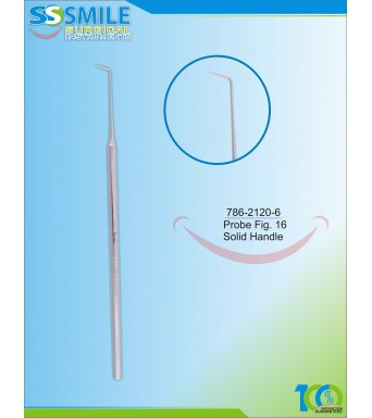 Dental Probe Fig. 16 (Solid Handle)