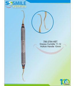 Gracey Curette Plasma Coated Fig. 11-12 Hollow Handle 10mm