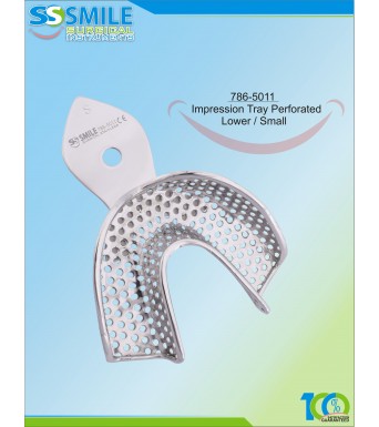 Impression Tray (Regular Pattern) Perforated Lower / Small
